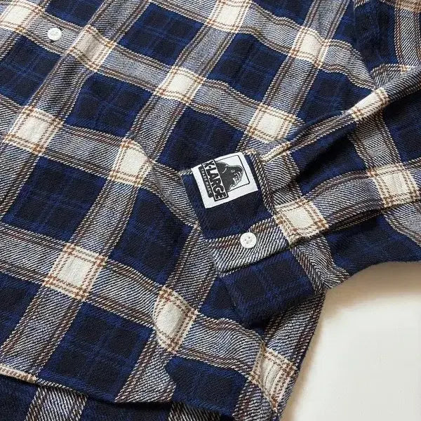 [BUNJANG] XLARGE Japan Check Hooded Shirt / 엑스라지 XLARGE 재팬 체크 후디 셔츠 PN8485
