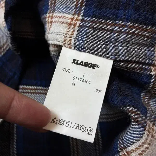 [BUNJANG] XLARGE Japan Check Hooded Shirt / 엑스라지 XLARGE 재팬 체크 후디 셔츠 PN8485