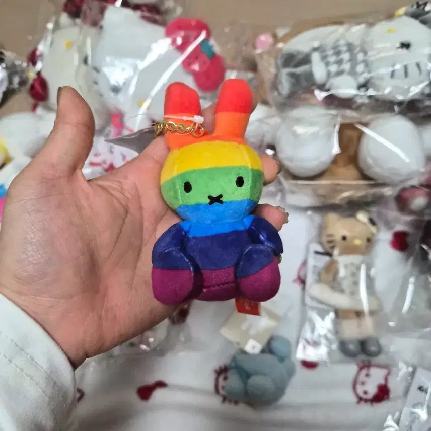 [SOLD OUT] 미피 무지개 인형 키링