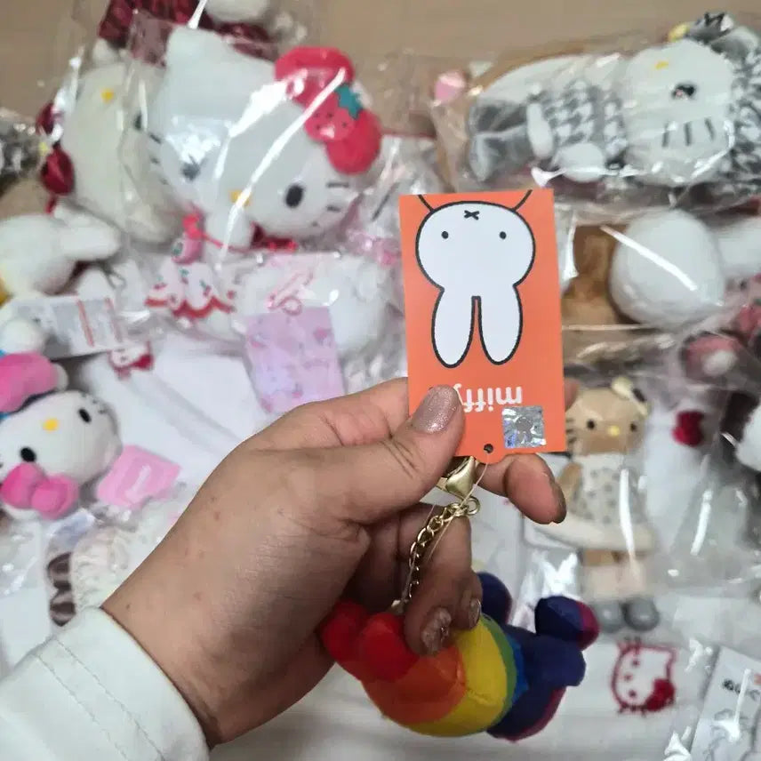 [SOLD OUT] 미피 무지개 인형 키링