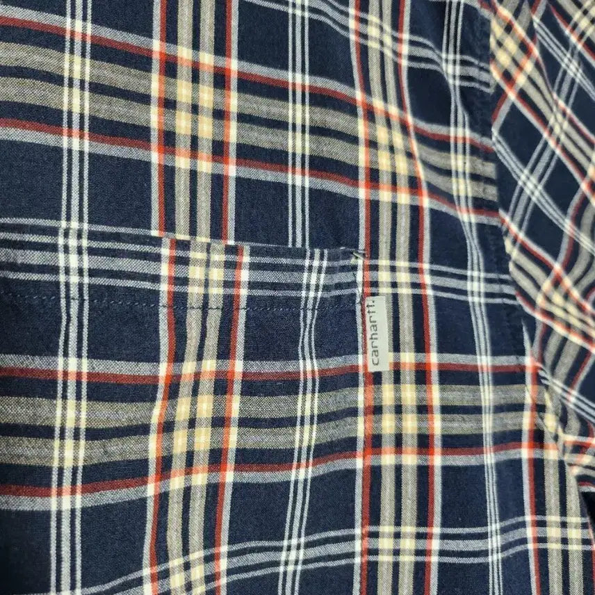 [BUNJANG] Carhartt Checkered Short Sleeve Shirt / 칼하트 체크 반팔 셔츠