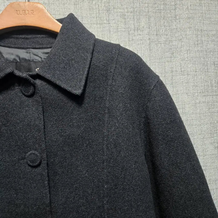 [BUNJANG] ZICOT Wool Black Short Coat (Size 55) / 지컷 모직 블랙 숏 코트 55