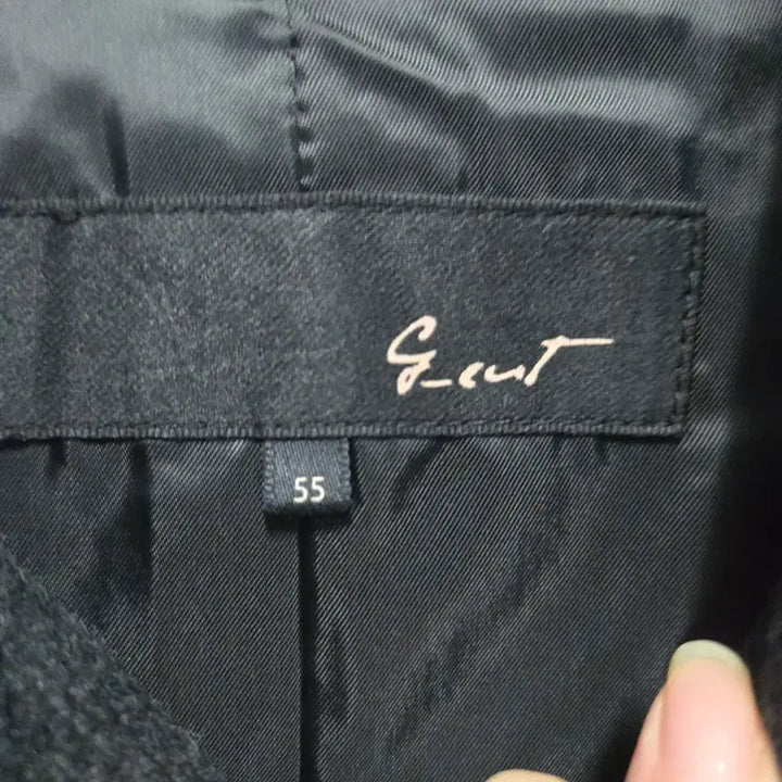 [BUNJANG] ZICOT Wool Black Short Coat (Size 55) / 지컷 모직 블랙 숏 코트 55