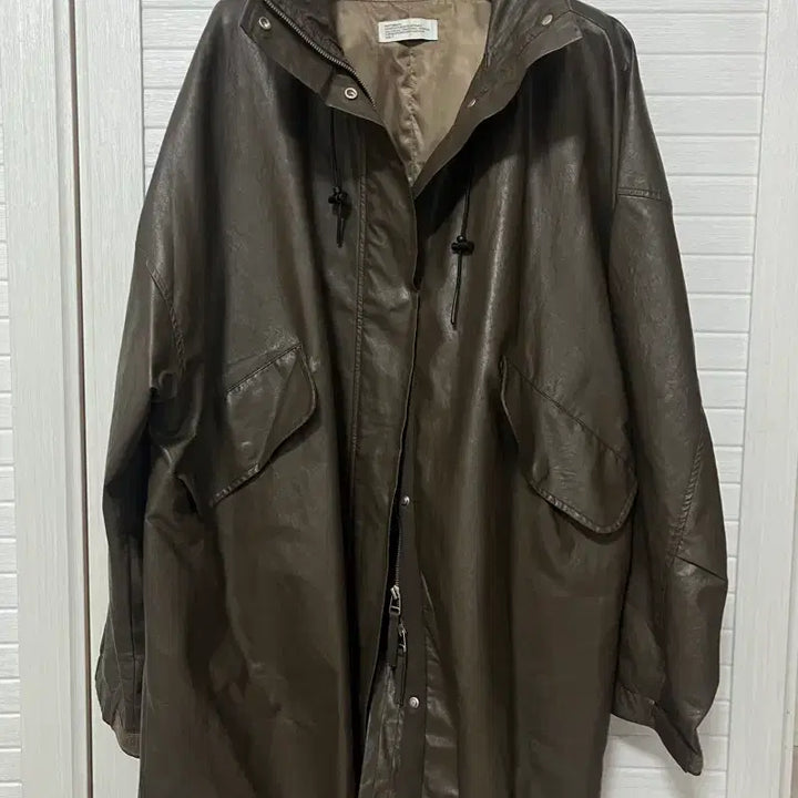 [BUNJANG] Partimento Vegan Leather Fishtail Parka / 파르티멘토 비건레더 피쉬테일