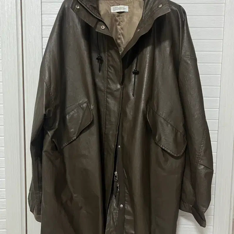[BUNJANG] Partimento Vegan Leather Fishtail Parka / 파르티멘토 비건레더 피쉬테일