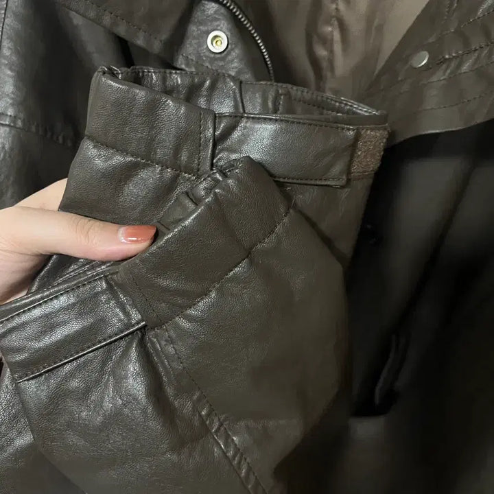 [BUNJANG] Partimento Vegan Leather Fishtail Parka / 파르티멘토 비건레더 피쉬테일