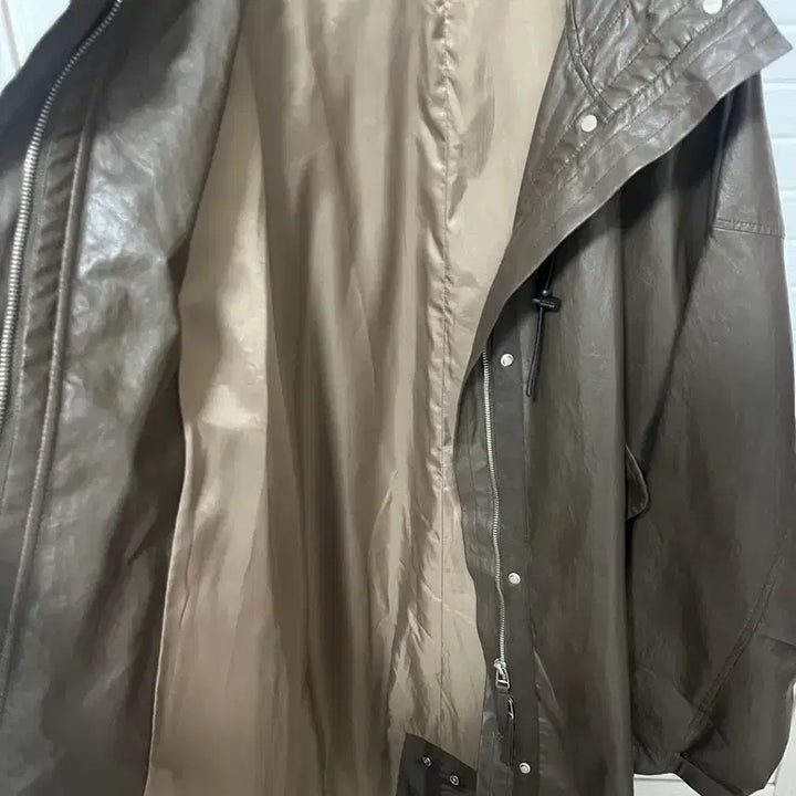 [BUNJANG] Partimento Vegan Leather Fishtail Parka / 파르티멘토 비건레더 피쉬테일