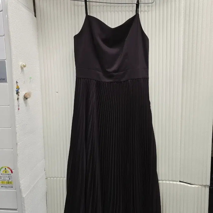 [BUNJANG] Missha Violet Pleated Long Dress / 미샤바이올렛진한플리츠 롱 원피스