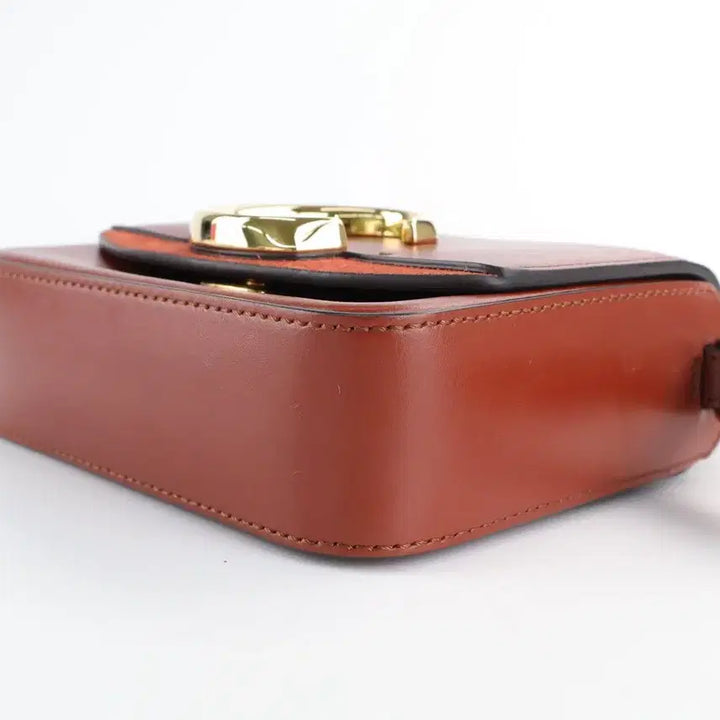 [BUNJANG] Chloé C Small Leather Bag Tote Shoulder Crossbody Bag Brown / 끌로에 C 스몰 레더 백 토트백 숄더백 크로스백 브라운