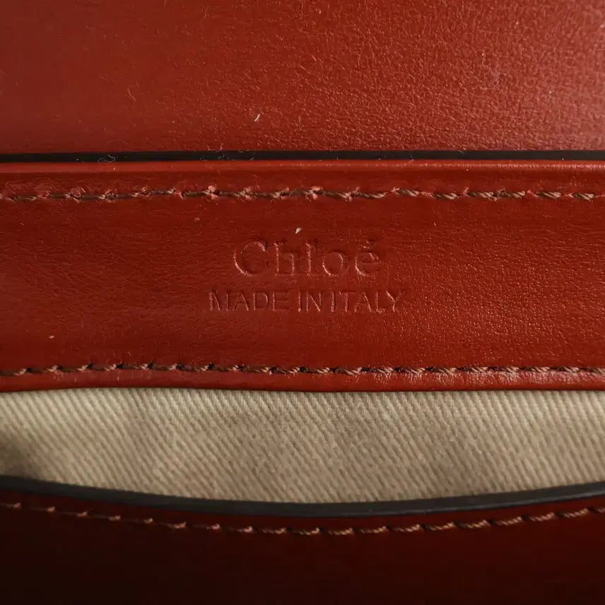 [BUNJANG] Chloé C Small Leather Bag Tote Shoulder Crossbody Bag Brown / 끌로에 C 스몰 레더 백 토트백 숄더백 크로스백 브라운