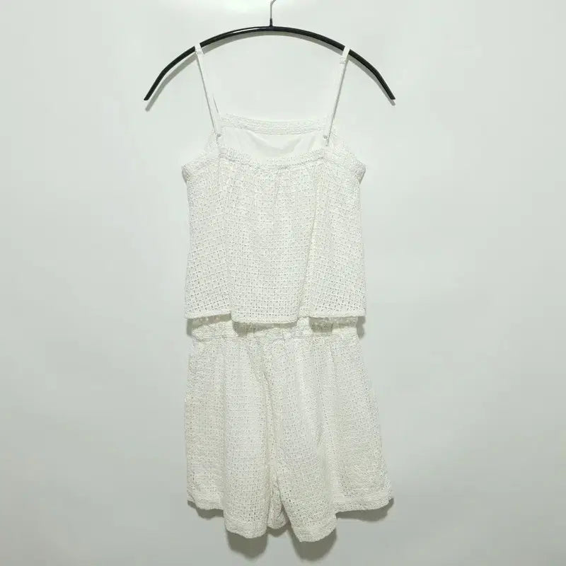 [BUNJANG] Unbranded Punching String Tank Jumpsuit / 펀칭 끈나시 점프수트 M_S0567