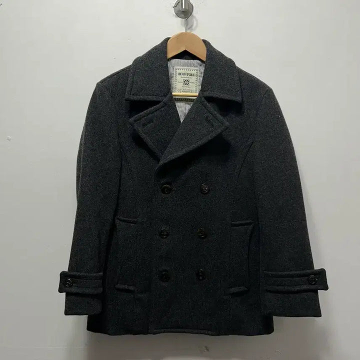 [BUNJANG] Beanpole Charcoal Double Breasted Pea Coat Jacket / 빈폴 차콜색 더블 피코트 자켓 M 95사이즈