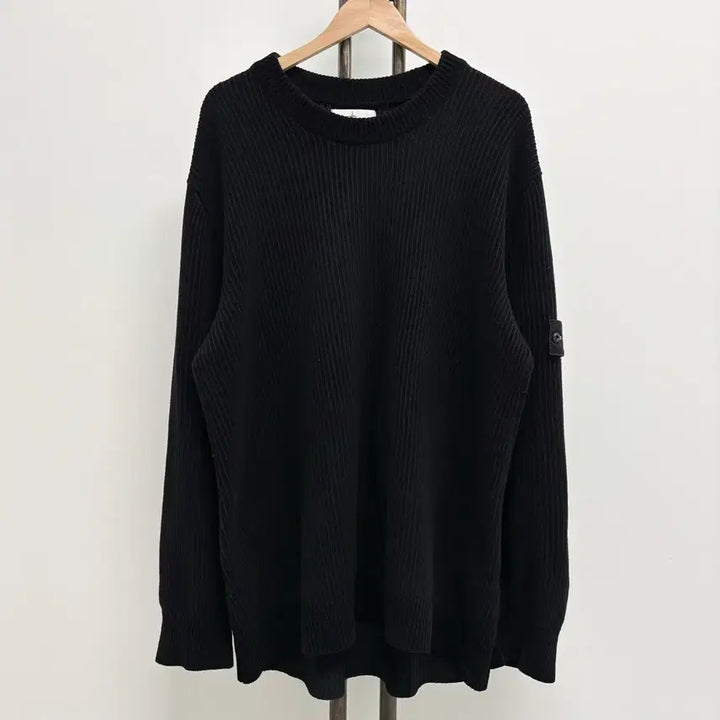 [BUNJANG] Stone Island Ribbed Knit Sweater / [XXL]스톤아일랜드 와펜패치 골지 니트