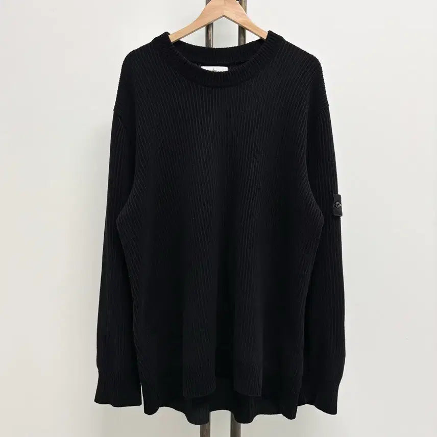[BUNJANG] Stone Island Ribbed Knit Sweater / [XXL]스톤아일랜드 와펜패치 골지 니트