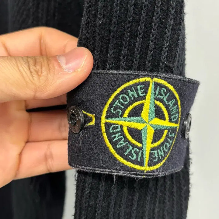 [BUNJANG] Stone Island Ribbed Knit Sweater / [XXL]스톤아일랜드 와펜패치 골지 니트