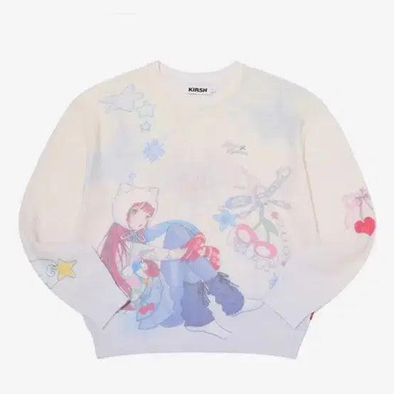 [BUNJANG] Kirsh X F/W Collaboration Graphic Knit Ivory / 키르시 피투 콜라보 그래픽 니트 아이보리