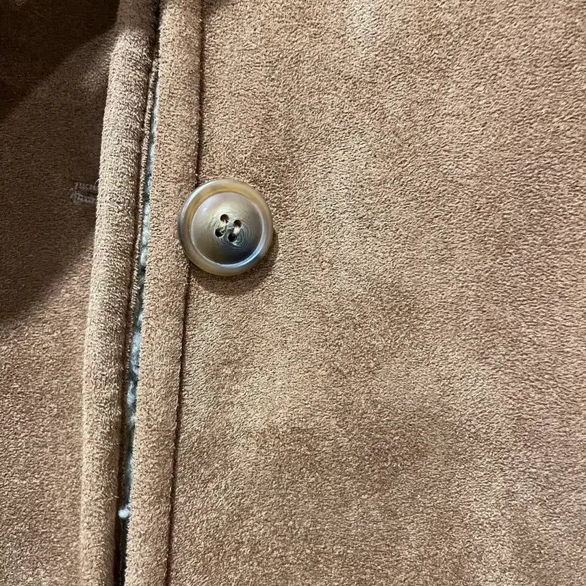 [BUNJANG] LE Short Brown Faux Shearling Jacket / LE 숏 무스탕 브라운 자켓