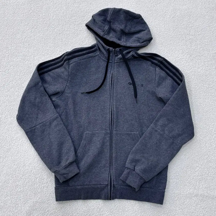[BUNJANG] Adidas Three-Stripe Hooded Zip-Up Jacket / M 아디다스 삼선 후드 집업 0306E
