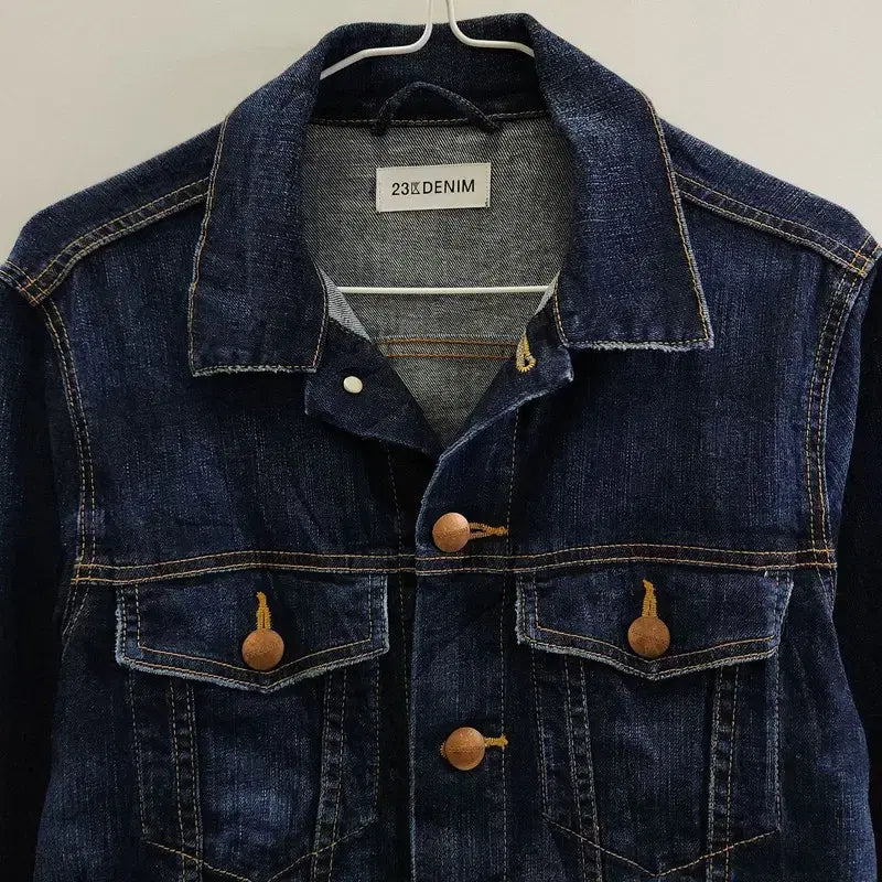 [BUNJANG] Vintage Basic Denim Trucker Jacket / 빈티지 베이직 캐주얼 데님 트러커 자켓 F