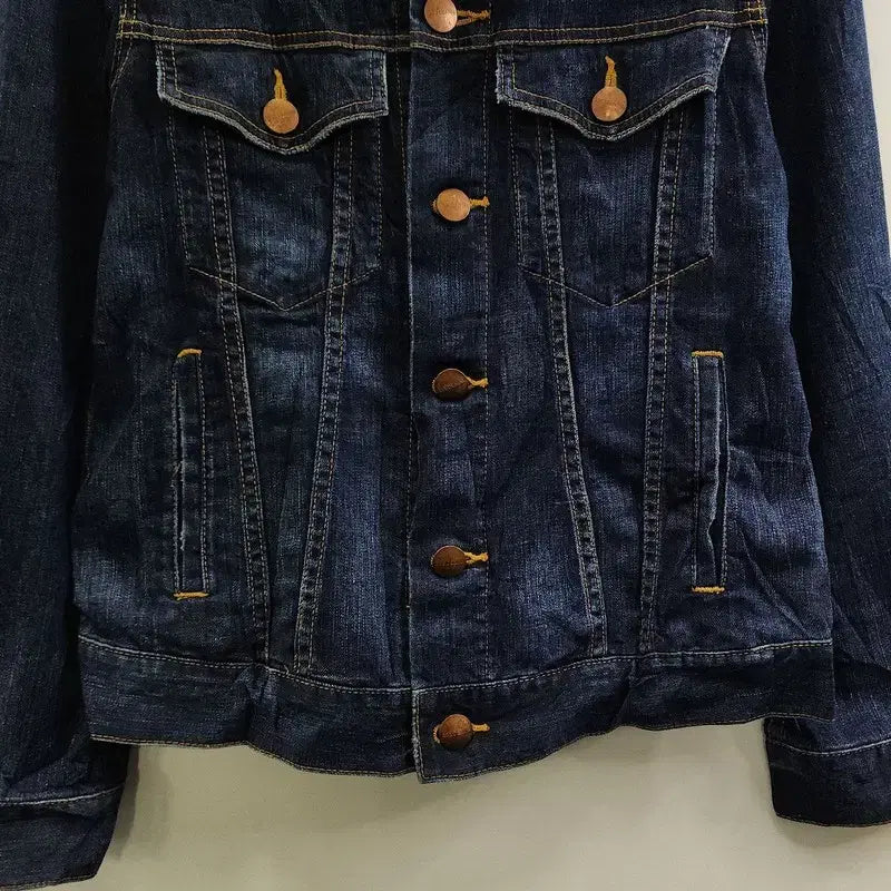 [BUNJANG] Vintage Basic Denim Trucker Jacket / 빈티지 베이직 캐주얼 데님 트러커 자켓 F