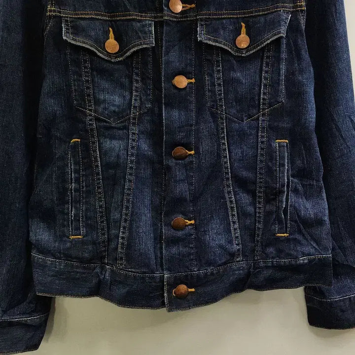 [BUNJANG] Vintage Basic Denim Trucker Jacket / 빈티지 베이직 캐주얼 데님 트러커 자켓 F