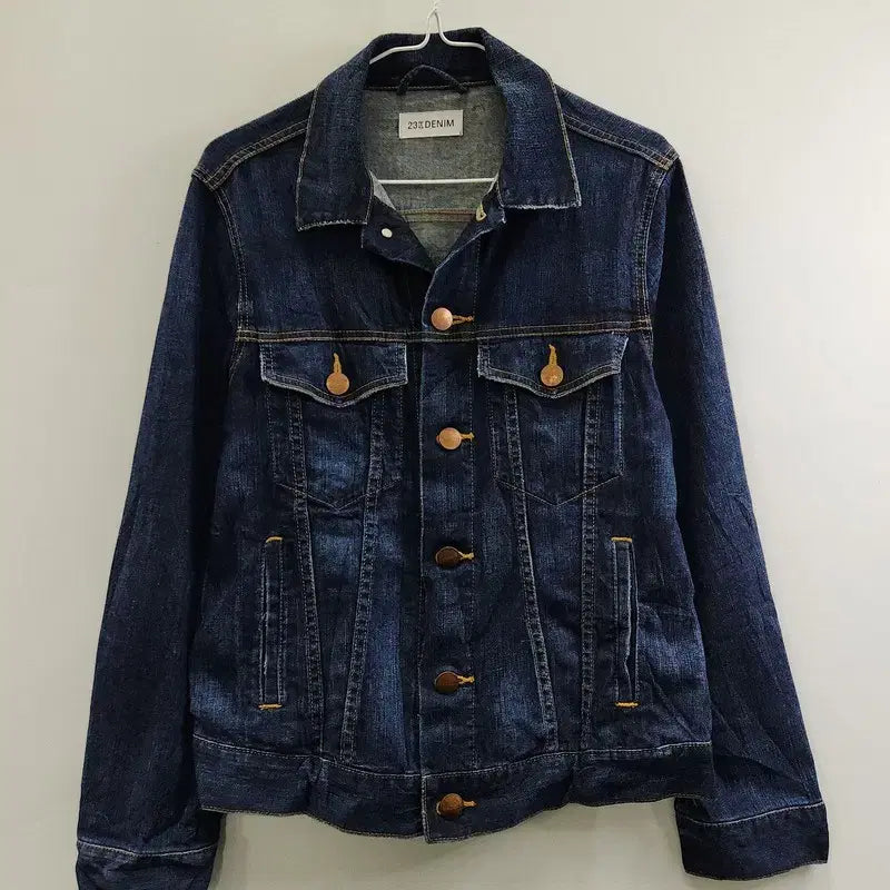 [BUNJANG] Vintage Basic Denim Trucker Jacket / 빈티지 베이직 캐주얼 데님 트러커 자켓 F