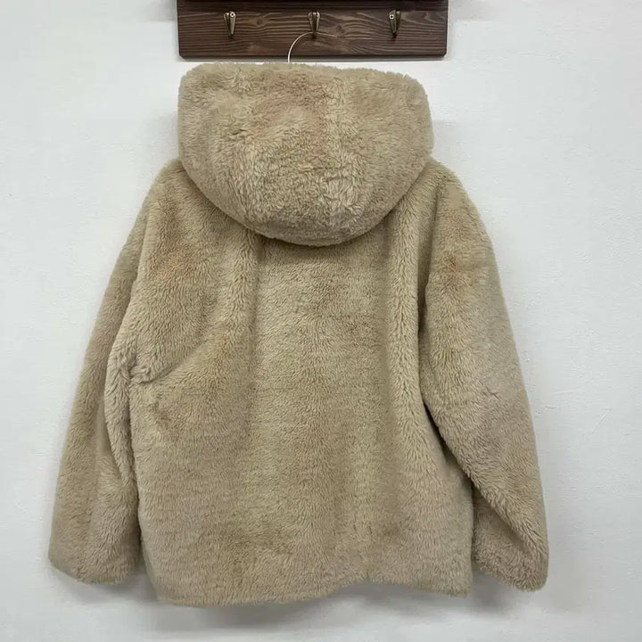 [BUNJANG] Zara Sherpa Fleece Hooded Jacket (S) / Zara 자라 쉐르파 뽀글이 자켓 후리스 후드집업(S)