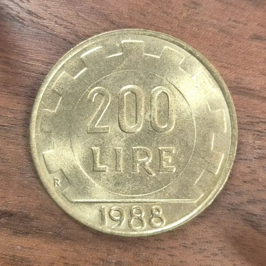 [BUNJANG] Italian 200 Lire Coin (1988) / [EP. 834]  1988년 이탈리아 200 리라 동전