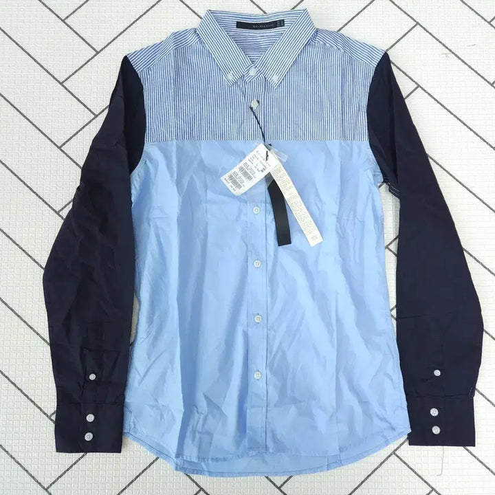 [BUNJANG] KAI-Aakmann Striped Color Block Shirt - Men&