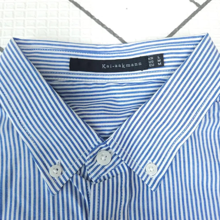 [BUNJANG] KAI-Aakmann Striped Color Block Shirt - Men&