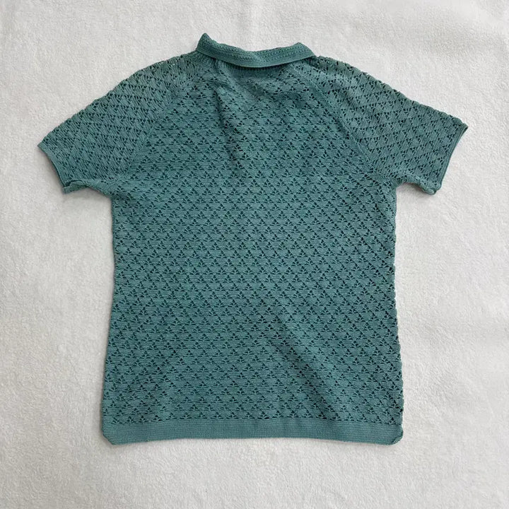 [BUNJANG] Cable Knit Short Sleeve Top / 실측확인 케이블 카라 반팔 니트 0311T