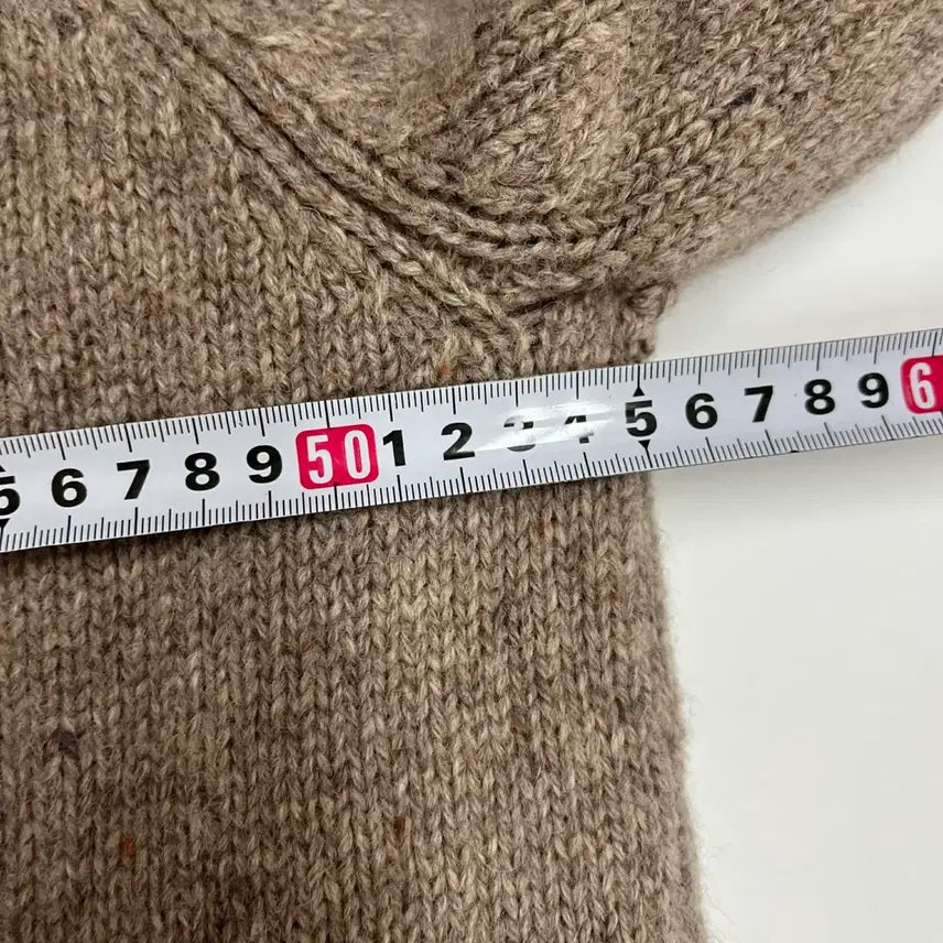 [BUNJANG] Vintage Old School Heavy Knit Zip-Up Jacket / Vintage 올드스쿨 헤비 니트 집업 자켓