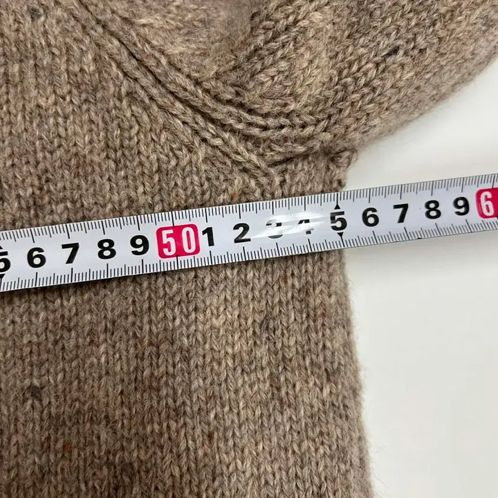 [BUNJANG] Vintage Old School Heavy Knit Zip-Up Jacket / Vintage 올드스쿨 헤비 니트 집업 자켓