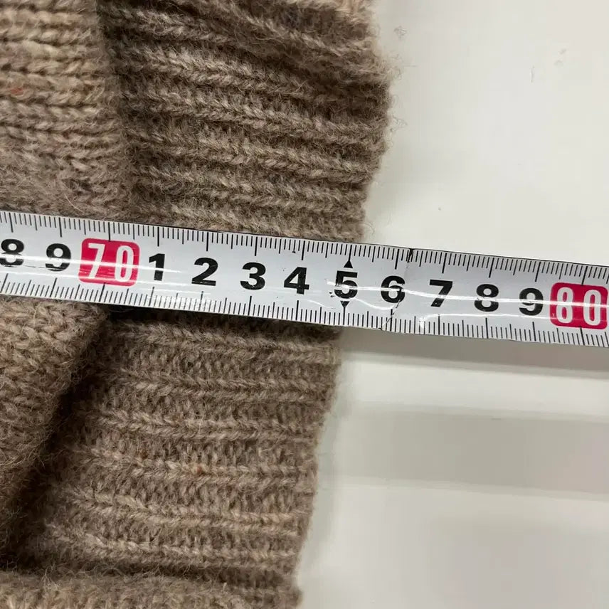 [BUNJANG] Vintage Old School Heavy Knit Zip-Up Jacket / Vintage 올드스쿨 헤비 니트 집업 자켓