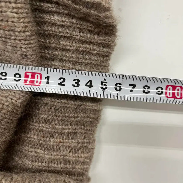 [BUNJANG] Vintage Old School Heavy Knit Zip-Up Jacket / Vintage 올드스쿨 헤비 니트 집업 자켓