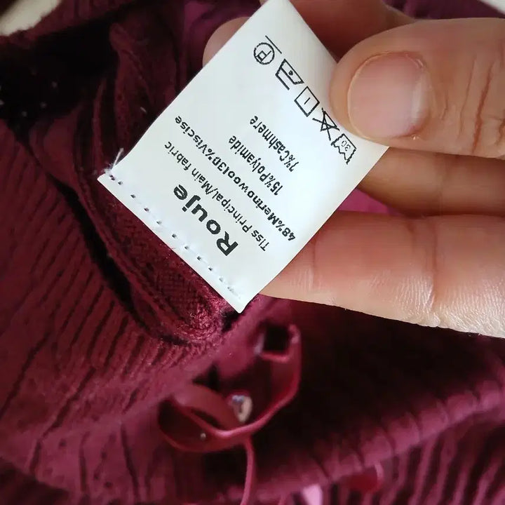 [BUNJANG] ROUJE Cashmere Crop Cardigan / ROUJE 루즈 모캐시미어 크롭 가디건