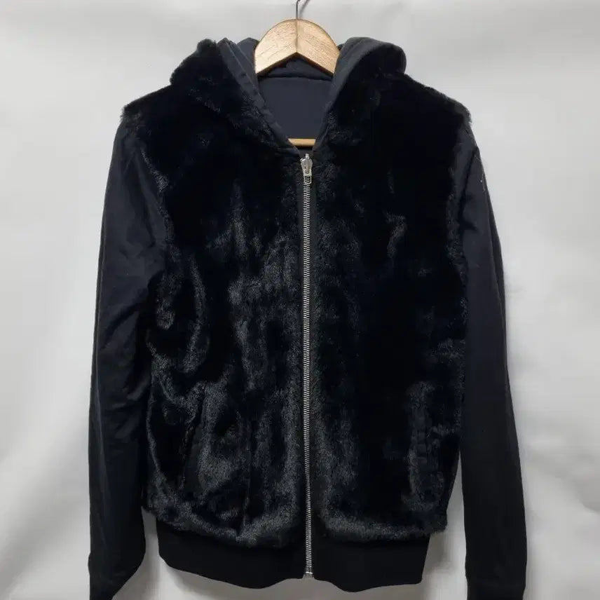 [BUNJANG] The Kooples Fur Reversible Hooded Zip-up Jacket / The Kooples 퍼 양면 후드 집업 S