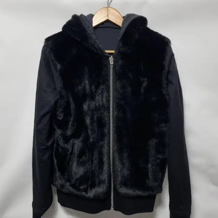 [BUNJANG] The Kooples Fur Reversible Hooded Zip-up Jacket / The Kooples 퍼 양면 후드 집업 S