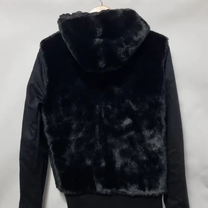 [BUNJANG] The Kooples Fur Reversible Hooded Zip-up Jacket / The Kooples 퍼 양면 후드 집업 S