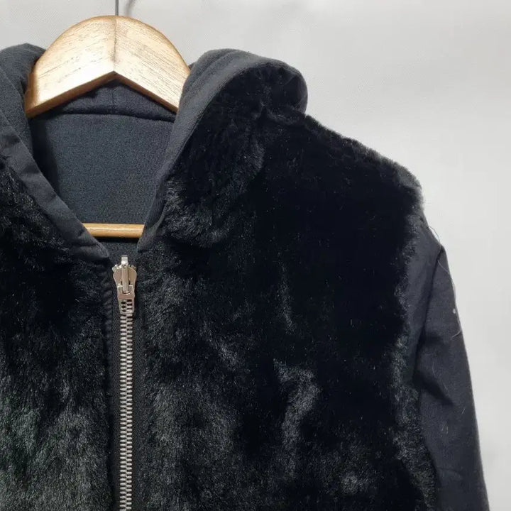 [BUNJANG] The Kooples Fur Reversible Hooded Zip-up Jacket / The Kooples 퍼 양면 후드 집업 S