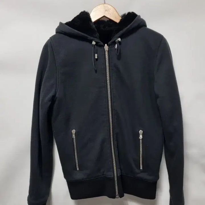 [BUNJANG] The Kooples Fur Reversible Hooded Zip-up Jacket / The Kooples 퍼 양면 후드 집업 S