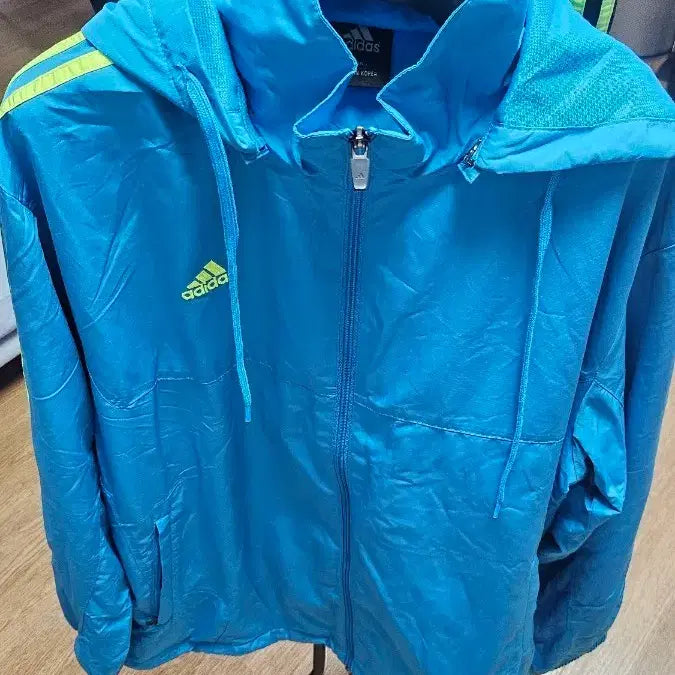 [BUNJANG] Adidas Windbreaker Jacket and Pants Set / 아디다스 바람막이 자켓 블루.검정새바지 세트