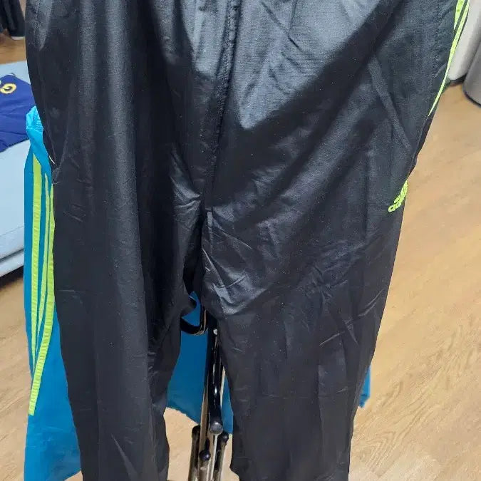 [BUNJANG] Adidas Windbreaker Jacket and Pants Set / 아디다스 바람막이 자켓 블루.검정새바지 세트