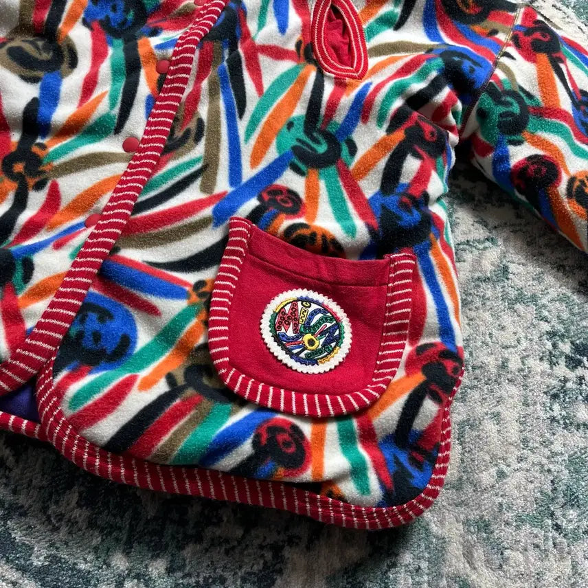 [BUNJANG] Missoni Multicolor Fleece Hoodie Jacket (M) / Missoni 미쏘니 멀티컬러 후리스 후드 자켓(M)