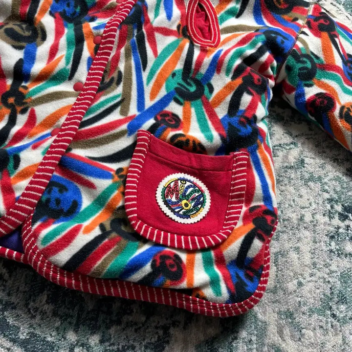 [BUNJANG] Missoni Multicolor Fleece Hoodie Jacket (M) / Missoni 미쏘니 멀티컬러 후리스 후드 자켓(M)