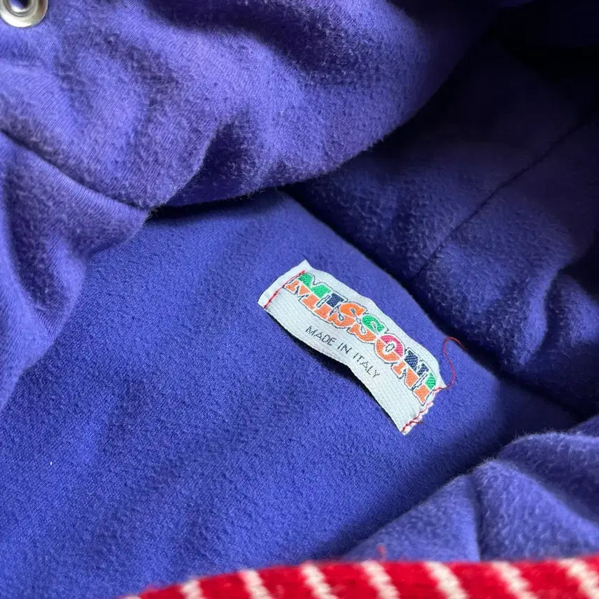 [BUNJANG] Missoni Multicolor Fleece Hoodie Jacket (M) / Missoni 미쏘니 멀티컬러 후리스 후드 자켓(M)