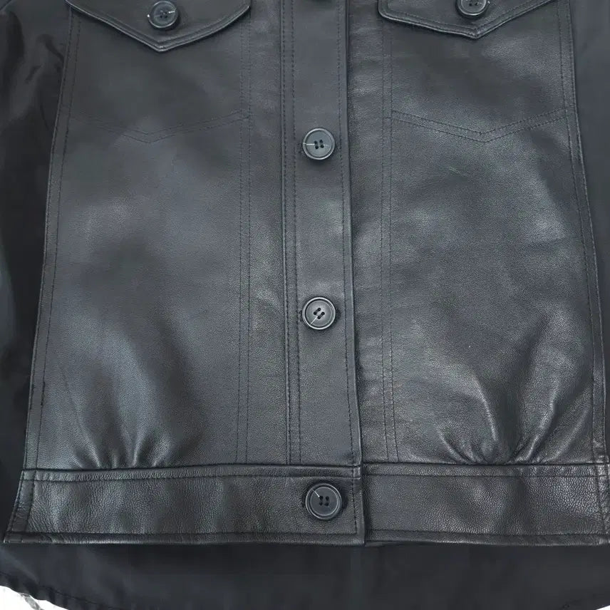 [BUNJANG] DEredita Lambskin Panel Jacket Black 90 / DEredita 에레디따 양가죽 패널 자켓 블랙 90