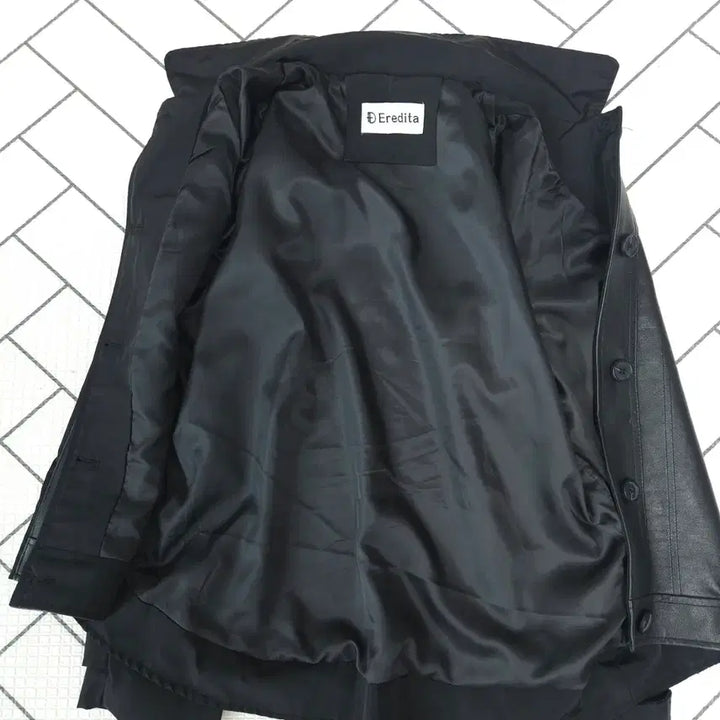 [BUNJANG] DEredita Lambskin Panel Jacket Black 90 / DEredita 에레디따 양가죽 패널 자켓 블랙 90