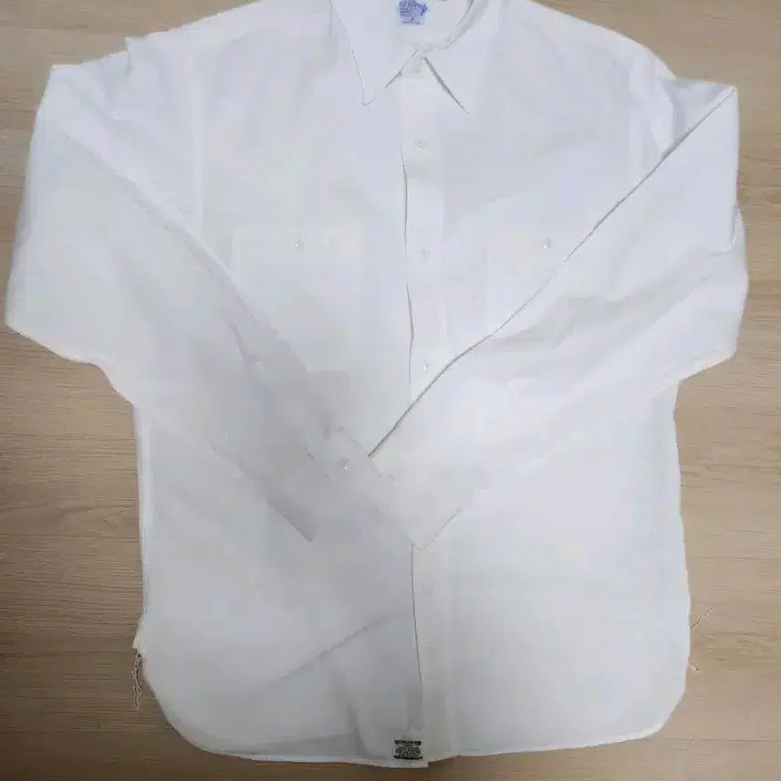 [BUNJANG] OrSlow White Chambray Shirt - Size 4 / 오어슬로우 화이트 샴브레이셔츠 4사이즈