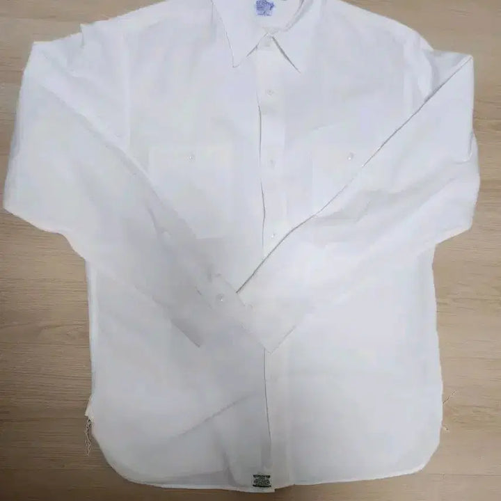 [BUNJANG] OrSlow White Chambray Shirt - Size 4 / 오어슬로우 화이트 샴브레이셔츠 4사이즈
